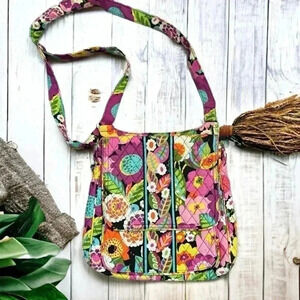 Vera Bradley Va  Va Bloom Hipster Crossbody Shoulder Bag